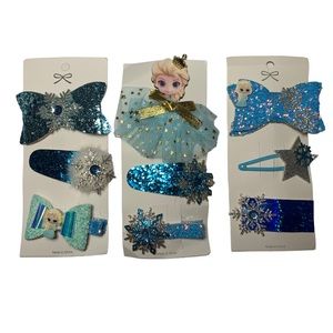 3 sets Frozen Hair Clips
